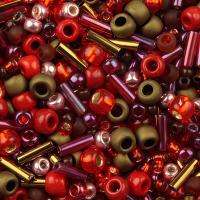 Бисер TOHO Mix, цвет #3218 (Красно-бронзовый), 10 грамм