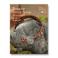 Набор для сборки украшения, 152-220мм, TierraCast, браслет Fern & Thistle, посеребренный Набор для сборки украшения, 152-220мм, TierraCast, браслет Fern & Thistle, посеребренный
