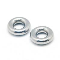 Коннектор, 12.5х3.5мм, кольцо Бублик, базовый материал - нержавеющая сталь, без покрытия, 2 шт.
