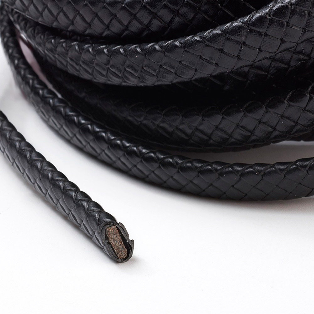 Плетеные шнуры из натуральной кожи