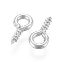 Штифт вкручивающийся, 8.5х4мм, с петелькой, базовый материал - железо, стального цвета, 10 грамм