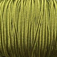 Сутаж, 3х1мм, вискоза, цвет оливково-зеленый, 5 метров, УЦЕНКА
