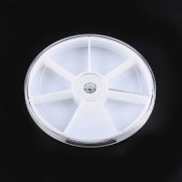 Коробочка для хранения, 8.3х1.2см, круглая, с 6 ячейками, с вращающейся крышкой, 2 шт. Коробочка для хранения, 8.3х1.2см, круглая, с 6 ячейками, с вращающейся крышкой, 2 шт.