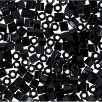 Бисер TOHO Hexagon, размер 11/0, цвет #49 (Непрозрачный, черный), 10 грамм