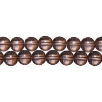 Бусины стеклянные, 10мм, коричнево-серые, 32 шт., низка