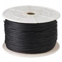 Шнур хлопковый вощеный, около 1мм, черный, 5 метров Шнур хлопковый вощеный, около 1мм, черный, 5 метров