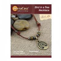 Набор для сборки украшения, до 66 см, TierraCast, колье Bird in a Tree, бронзовое