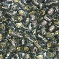 Бисер TOHO круглый, размер 8/0, цвет #29 (Внутреннее серебрение, черный бриллиант), 10 грамм Бисер TOHO круглый, размер 8/0, цвет #29 (Внутреннее серебрение, черный бриллиант), 10 грамм