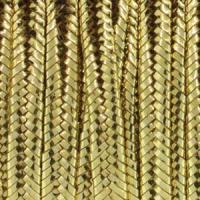 Сутаж, 3х1мм, гладкий металлизированный, цвет золото, 5 метров