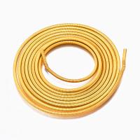 Канитель, 2мм, жёсткая, гладкая, золотистая (яркое золото), 95 см, 1 шт. Канитель, 2мм, жёсткая, гладкая, золотистая (яркое золото), 95 см, 1 шт.