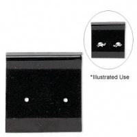 Карточка для демонстрации серег, 25х25мм, черная, 5 шт.