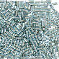 Бисер TOHO Bugle, размер 3мм, цвет #990 (Внутренняя позолота, морская вода), 10 грамм