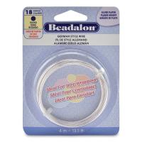 Проволока гибкая, 1мм, Beadalon, посеребренная, моток, 4 метра Проволока гибкая, 1мм, Beadalon, посеребренная, моток, 4 метра