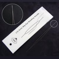 Игла бисерная, 125х0.3мм, гибкая, с большим ушком, нержавеющая сталь, 2 шт. Игла бисерная, 125х0.3мм, гибкая, с большим ушком, нержавеющая сталь, 2 шт.