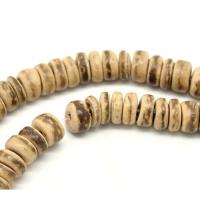 Бусина деревянная, 8х4мм, рондель, кокосовый орех, коричневый, 100 шт., низка Бусина деревянная, 8х4мм, рондель, кокосовый орех, коричневый, 100 шт., низка