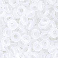 Бисер TOHO Demi Round, размер 8/0, цвет #1F (Прозрачный матовый, хрусталь), 10 грамм