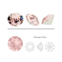 Ювелирный кристалл Swarovski, Шатон (#1088), pp18 (2.5мм), винтажная роза, с фольгой, 50 шт.