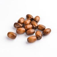 Бусина деревянная, 12х8мм, овальная, светло-коричневая, 10 грамм