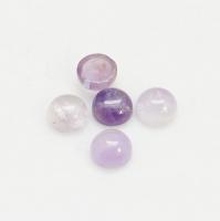 Кабошон каменный, 4мм, аметист, 5 шт.