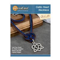 Набор для сборки украшения, до 50 см, TierraCast, кулон Celtic Heart, посеребренный Набор для сборки украшения, до 50 см, TierraCast, кулон Celtic Heart, посеребренный