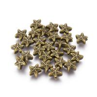 Бусина металлическая, 10.5х9х5мм, морская звезда, базовый материал - цинковый сплав, бронзового цвета, 10 грамм Бусина металлическая, 10.5х9х5мм, морская звезда, базовый материал - цинковый сплав, бронзового цвета, 10 грамм
