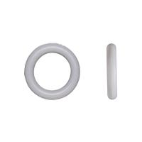 Колечко силиконовое, 15х2.5мм, серое, базовый материал - силикон, без покрытия, 1 шт.
