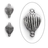 Подвеска, 21х13мм, воздушный шар, базовый материал - цинковый сплав, стиль тибетское серебро, 10 шт.