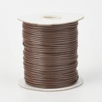 Шнур синтетический вощеный, полиэстеровый, около 0.8-1мм, коричневый, 10 метров