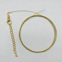 Набор для бус (колье, браслета), тросик цвета античное золото с позолоченными концевиками, карабином и удлинителем, базовый материал - сталь, 1 метр + 7 см Набор для бус (колье, браслета), тросик цвета античное золото с позолоченными концевиками, карабином и удлинителем, базовый материал - сталь, 1 метр + 7 см