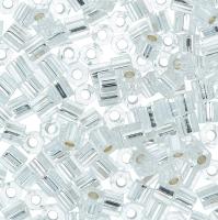 Бисер TOHO Hexagon, размер 11/0, цвет #21 (Внутреннее серебрение, хрусталь), 10 грамм