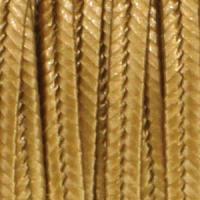 Сутаж, 3х1мм, гладкий металлизированный, цвет античное золото, 5 метров