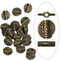 Бусина металлическая, 11х3.6мм, плоская спираль, базовый материал - цинковый сплав, бронзовая с чернением, 20 шт. Бусина металлическая, 11х3.6мм, плоская спираль, базовый материал - цинковый сплав, бронзовая с чернением, 20 шт.