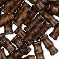 Бусина деревянная, 16х7мм, бамбук темно-коричневый, 5 грамм Бусина деревянная, 16х7мм, бамбук темно-коричневый, 5 грамм