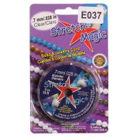 Нить - резинка для браслетов Stretch Magic, 0.7мм, прозрачная, катушка, 5 метров
