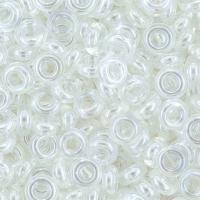 Бисер TOHO Demi Round, размер 8/0, цвет #101 (Глянцевый прозрачный, хрусталь), 10 грамм