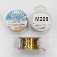 Проволока гибкая, 0.644мм, Wire elements (Craft Wire), не темнеющая, золотистого цвета, катушка, 7.3 метра Проволока гибкая, 0.644мм, Wire elements (Craft Wire), не темнеющая, золотистого цвета, катушка, 7.3 метра