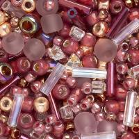 Бисер TOHO Mix, цвет #3217 (Малиново-золотистый), 10 грамм