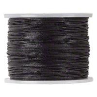 Шнур хлопковый вощеный, около 0.5-1мм, черный, 5 метров Шнур хлопковый вощеный, около 0.5-1мм, черный, 5 метров