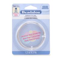 Проволока гибкая, 1.628мм, Beadalon, посеребренная, моток, 1.3 метра Проволока гибкая, 1.628мм, Beadalon, посеребренная, моток, 1.3 метра