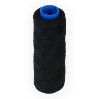 Нить полиэстеровая, Gamma, толщина 40/2, цвет чёрный, катушка, 183 метра