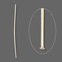 Пины со шляпкой, 38х0.511мм, базовый материал - латунь, позолоченные, 40 шт.