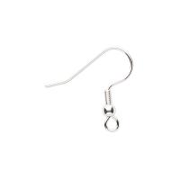 Швензы открытые, 19мм, с шариком и пружинкой, базовый материал - хирургическая сталь, посеребренные, пара