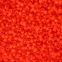 Бисер TOHO цилиндрический, размер 11/0, цвет #50F (Непрозрачный матовый, оранжевый закат), 10 грамм