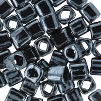 Бисер TOHO Cube, размер 4мм, цвет #81 (Металлизированный, гематит), 10 грамм