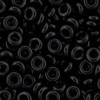 Бисер TOHO Demi Round, размер 8/0, цвет #49 (Непрозрачный, черный), 10 грамм