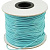 Шнур синтетический вощеный, полиэстеровый, около 1мм, бирюзово-голубой, 10 метров