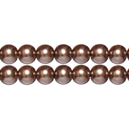 <p>
Стеклянные бусины с покрытием под жемчуг коричневого цвета. Бусины могут немного отличаться по форме и размеру, быть слегка приплюснутыми у отверстия. Оттенок может немного отличаться от представленного на фото. Цена за низку 80 см, около 70 шт.
</p>