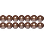 <p>
Стеклянные бусины с покрытием под жемчуг коричневого цвета. Бусины могут немного отличаться по форме и размеру, быть слегка приплюснутыми у отверстия. Оттенок может немного отличаться от представленного на фото. Цена за низку 80 см, около 70 шт.
</p>