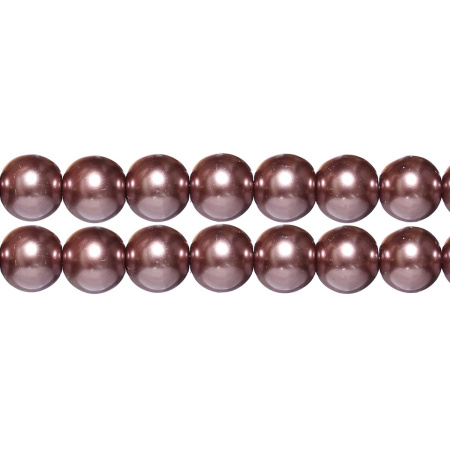<p>
Стеклянные бусины с покрытием под жемчуг лилово-коричневого цвета. Бусины могут немного отличаться по форме и размеру, быть слегка приплюснутыми у отверстия. Оттенок может немного отличаться от представленного на фото. Цена за низку 80 см, около 70 шт.
</p>