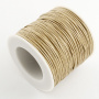 <p>Катушка вощеного шнура, цвет бежевый. Оттенок может отличаться от фотографии и в разных поставках. Шнур в намотке может состоять из нескольких частей. Толщина 1±0,2 мм. Производство Китай. Намотка может состоять из нескольких частей. Цена за 1 катушку (около 84 метров).</p>